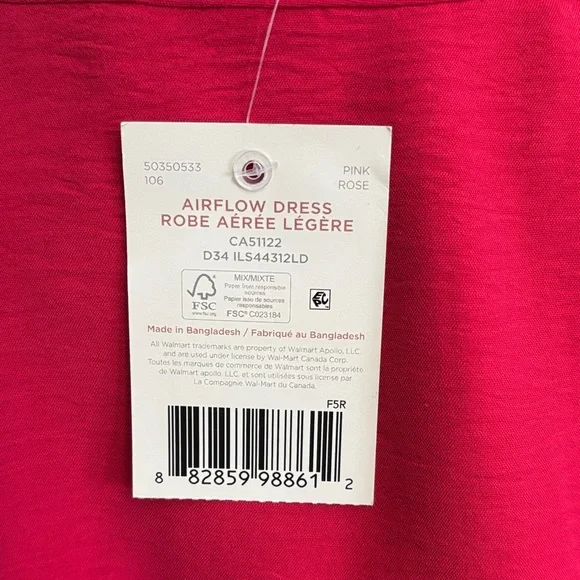 🆕 Chic iyla Coral/Red V-Neck Dress, NWT, Size XL - Picture 8 of 12